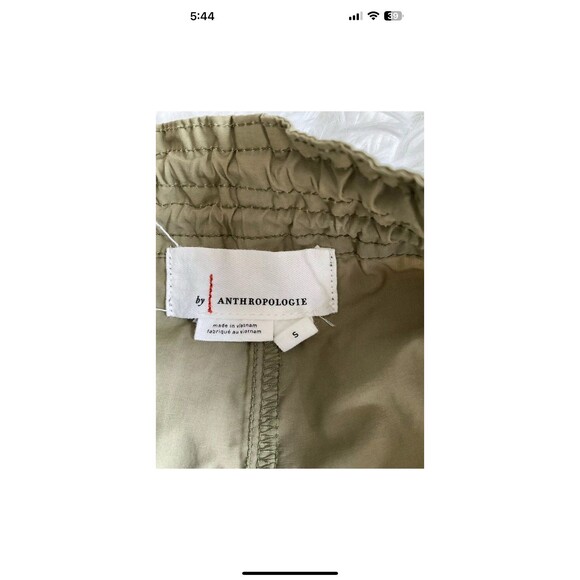 By Anthropologie Womans Packable Sporty Parachute Pants Size S Green Boho Hippie - Picture 6 of 11